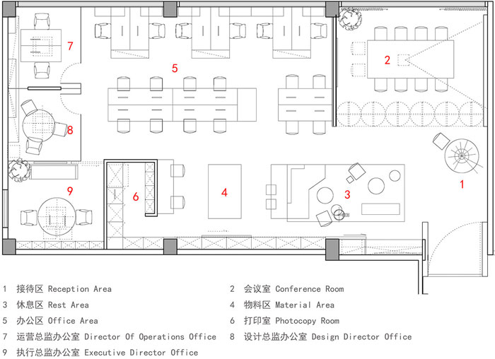 顧問(wèn)公司辦公室設(shè)計(jì)平面圖