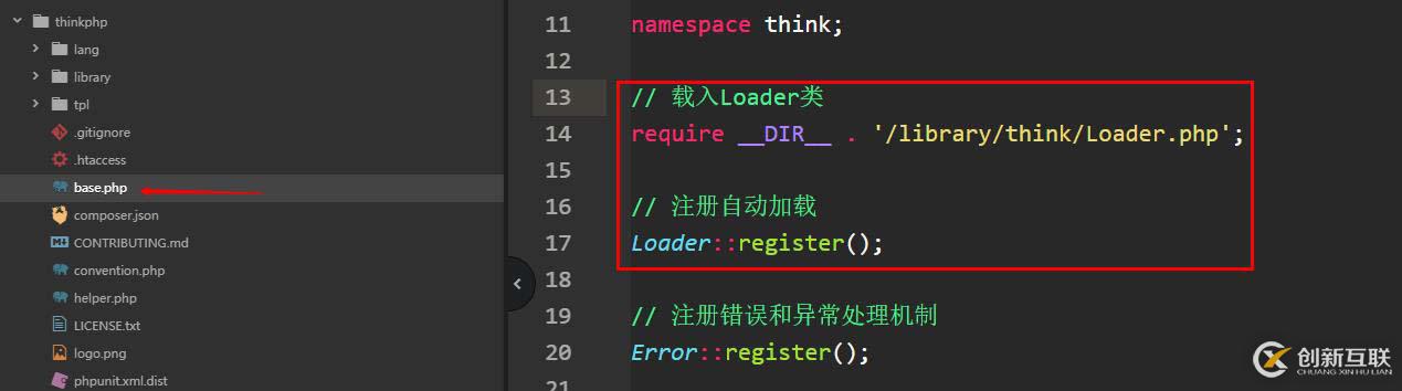 ThinkPHP如何自動(dòng)加載Loader源碼