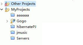 MyEclipse中對(duì)項(xiàng)目分類管理