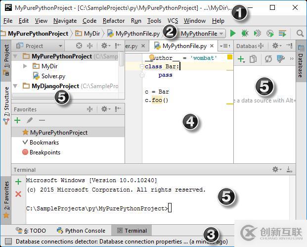 PyCharm入門教程——用戶界面導覽