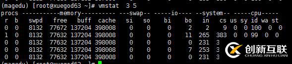 vmstat參數(shù)解釋