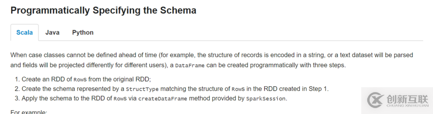 Spark SQL中的RDD與DataFrame轉(zhuǎn)換實例用法