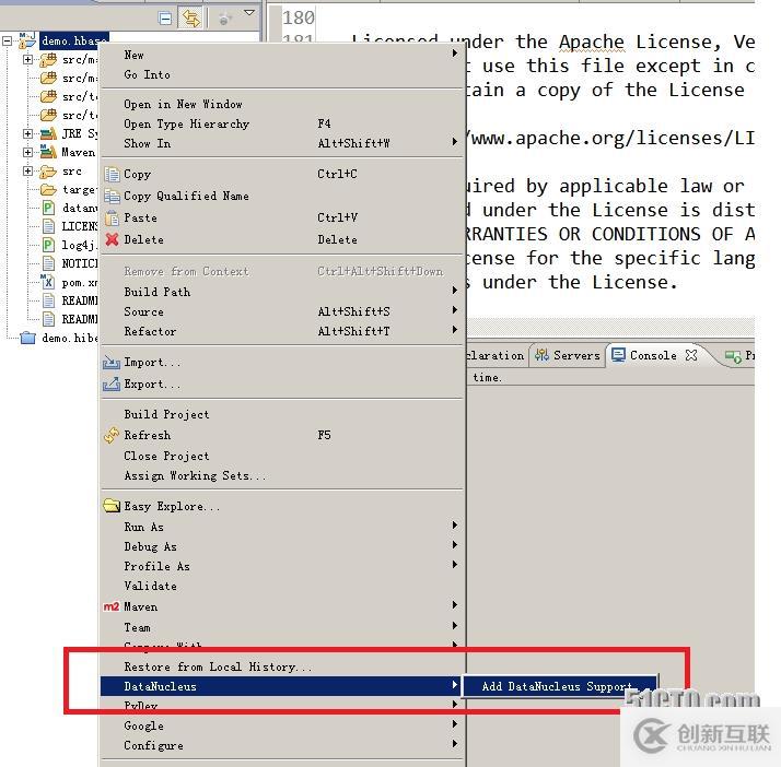 利用DataNucleus連接Hbase