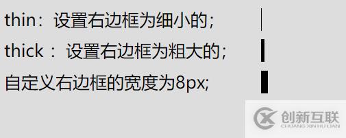 css中border-right-width屬性的使用方法