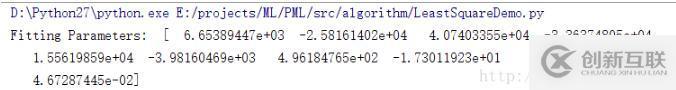 python實(shí)現(xiàn)最小二乘法的示例