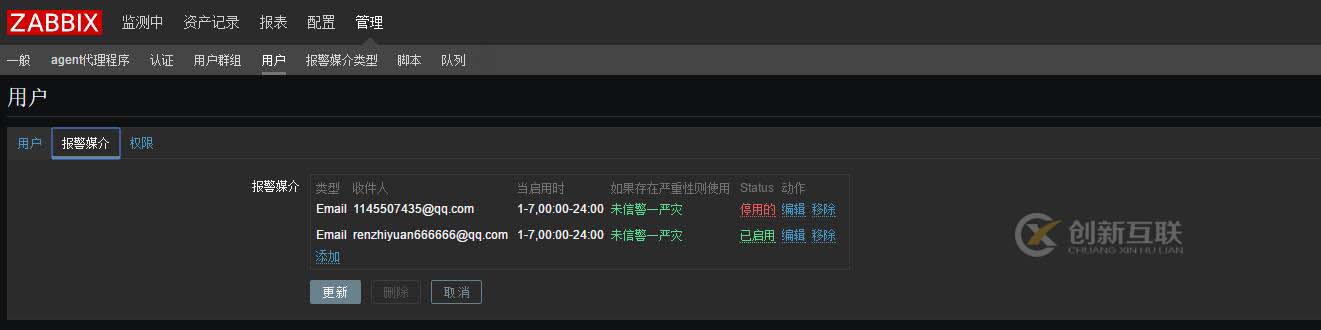 zabbix3.x郵件報警簡單筆記！