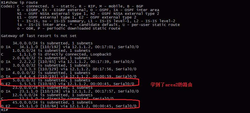 24、OSPF配置實驗之不規(guī)則區(qū)域多進程雙向重分布