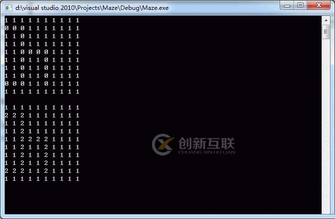 C++解迷宮問題