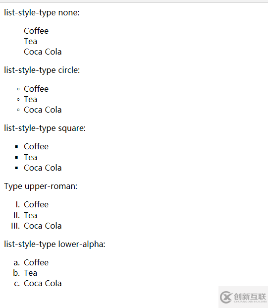 CSS如何使用list-style-type屬性