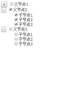 JQuery如何實現簡單的復選框樹形結構圖