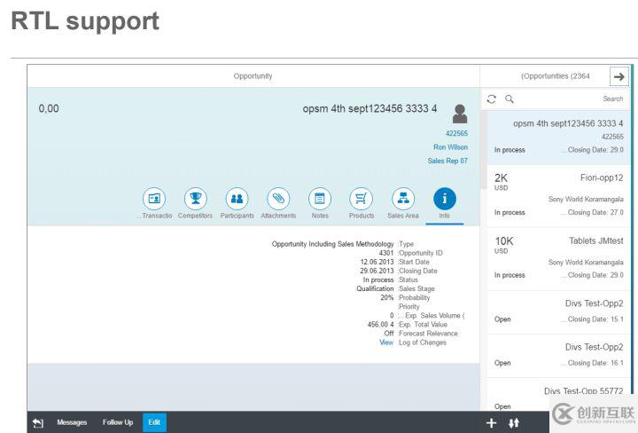 SAP Fiori應(yīng)用里對國際化RTL需求是什么