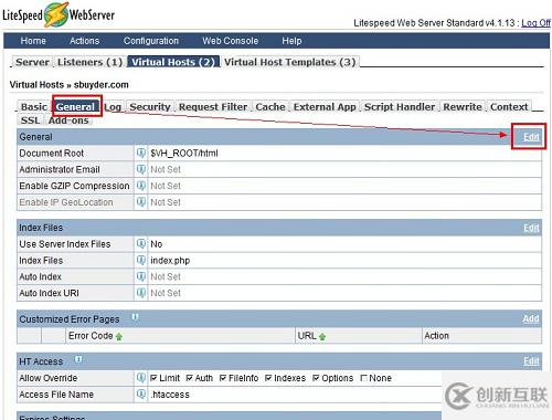 LiteSpeed如何添加虛擬主機+支持htaccess