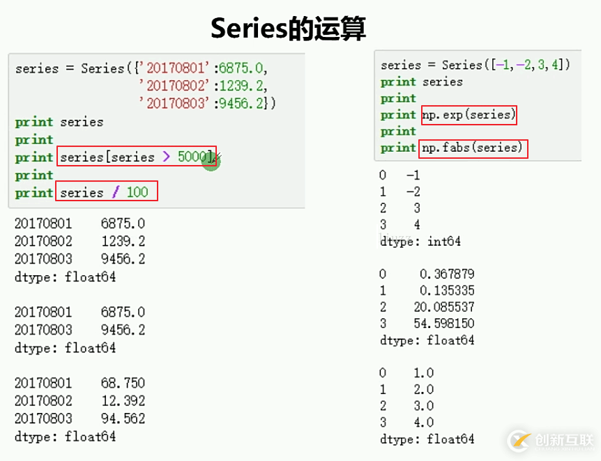 Series方法怎么在Python3.5中使用