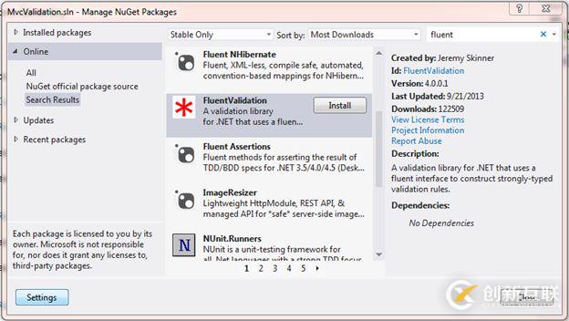 ASP.NET MVC5驗(yàn)證之Fluent Validation的示例分析