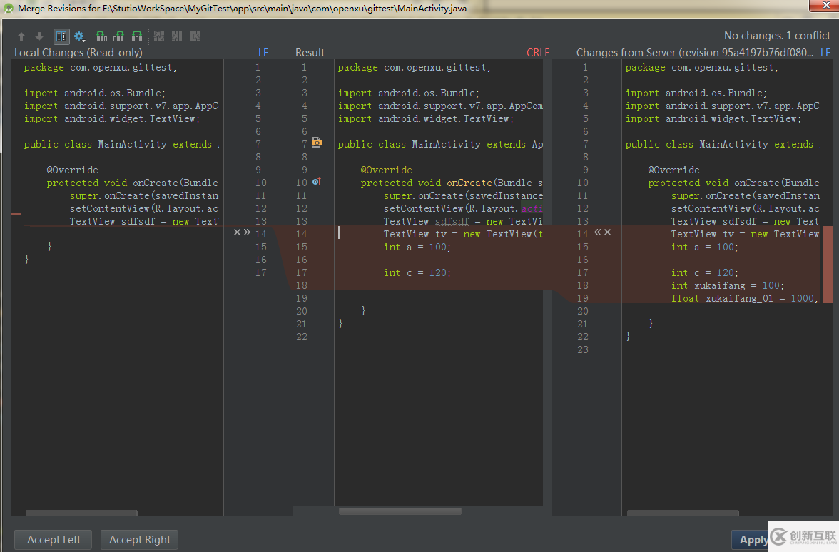 Android Studio中Git配置及協(xié)同開(kāi)發(fā)的示例分析