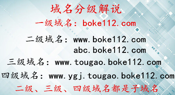 頂級域名、二級域名、子域名是什么意思?有什么區(qū)別?