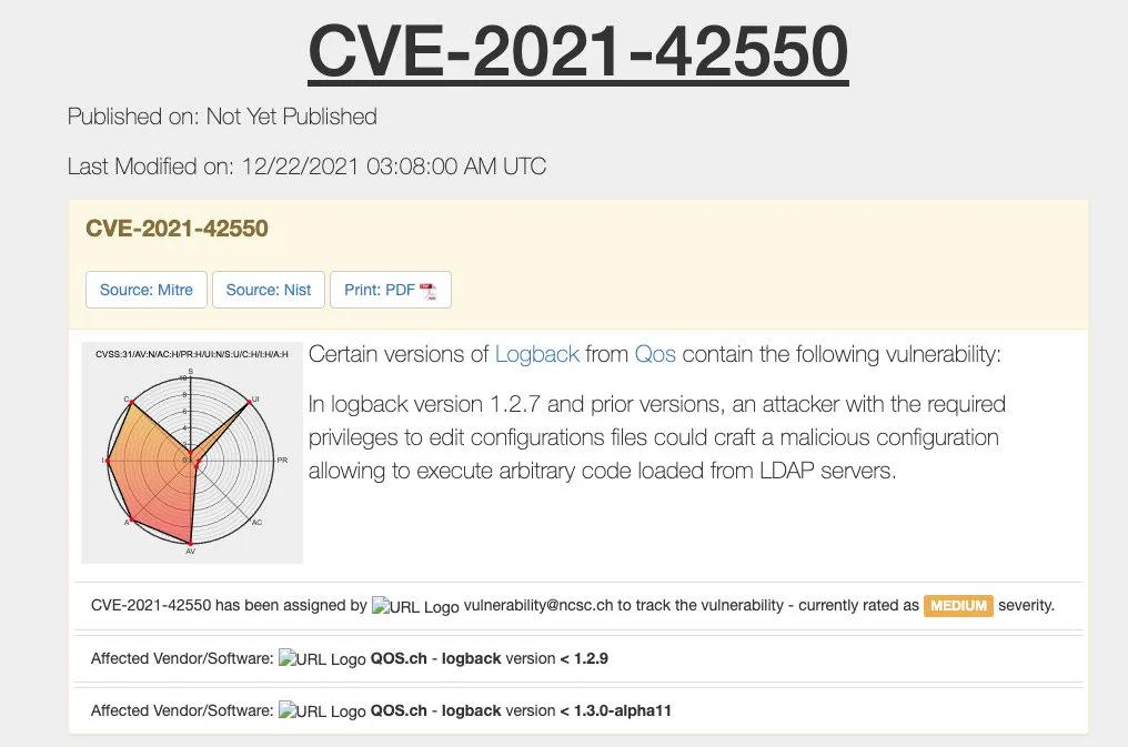 Log4j一波未平，Logback 一波又起！再爆漏洞??！