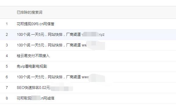 百度統(tǒng)計里被刷的關(guān)鍵詞